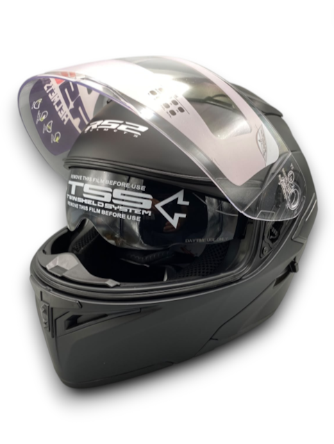 RS2 KASK ÇENE AÇILIR GÜNEŞ VİZÖRLÜ (MAT BLACK)(XL)