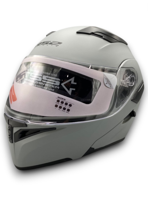 RS2 KASK ÇENE AÇILIR GÜNEŞ VİZÖRLÜ (MAT GREY) (L)