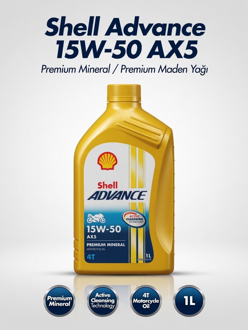Shell Advance 4T AX5 15W50 1 LT