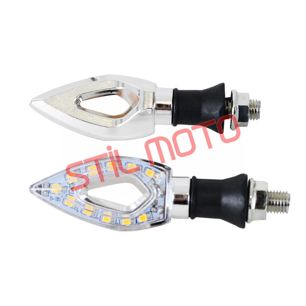 SİNYAL LED SARI IŞIK RT-075  KROM