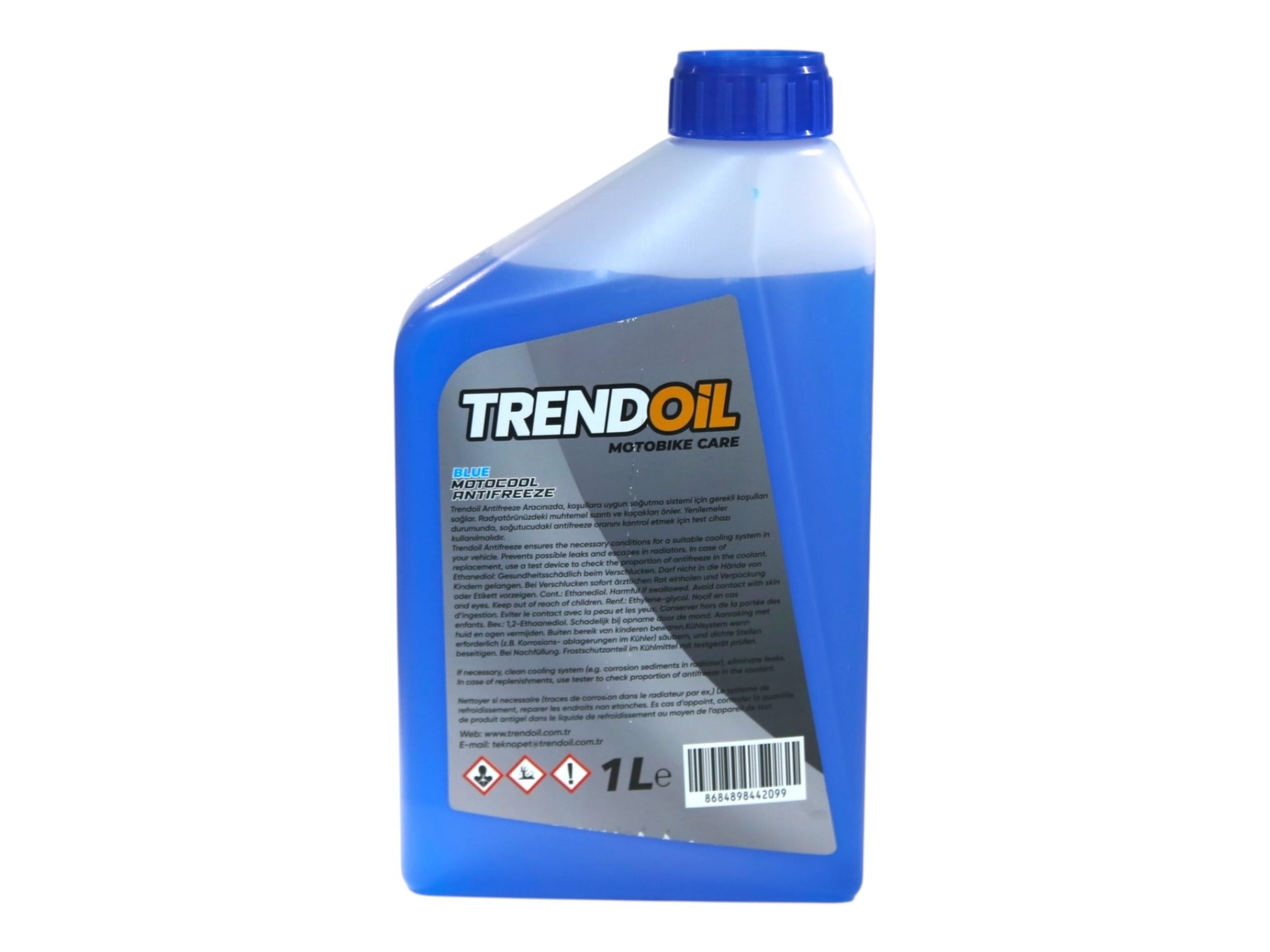 TRENDOİL MOTOCOOL ANTİFİRİZ 1LT BLUE