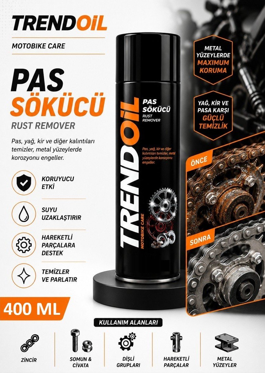 TRENDOİL PAS SÖKÜCÜ SPREY 400 ML