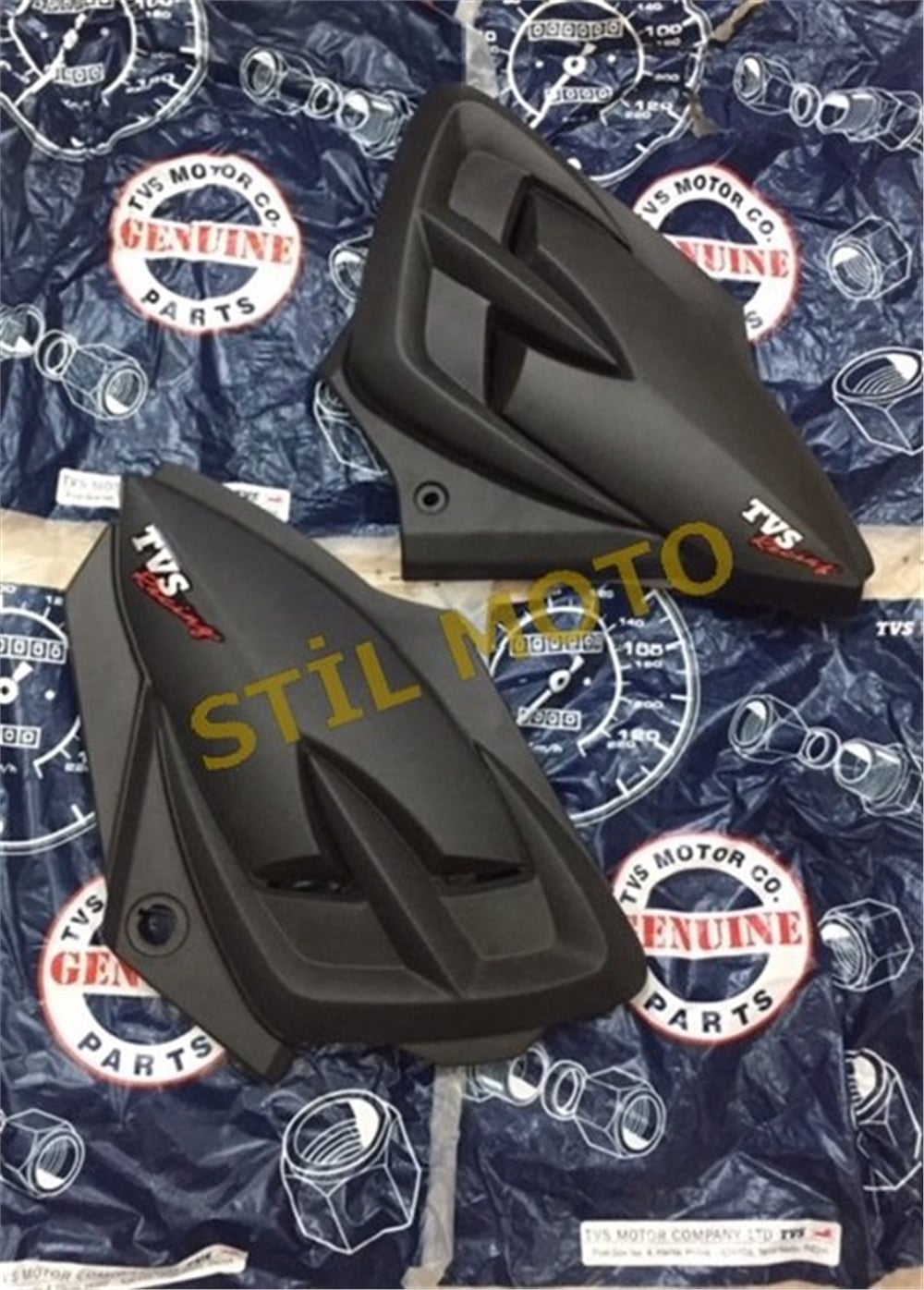 TVS APACHE RTR YAN KAPAK SİYAH TK