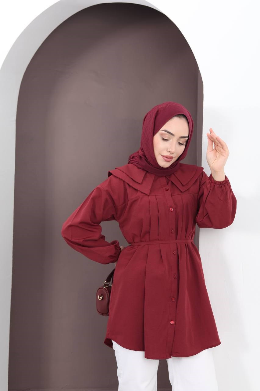 BEBE YAKA  BORDO TUNİK