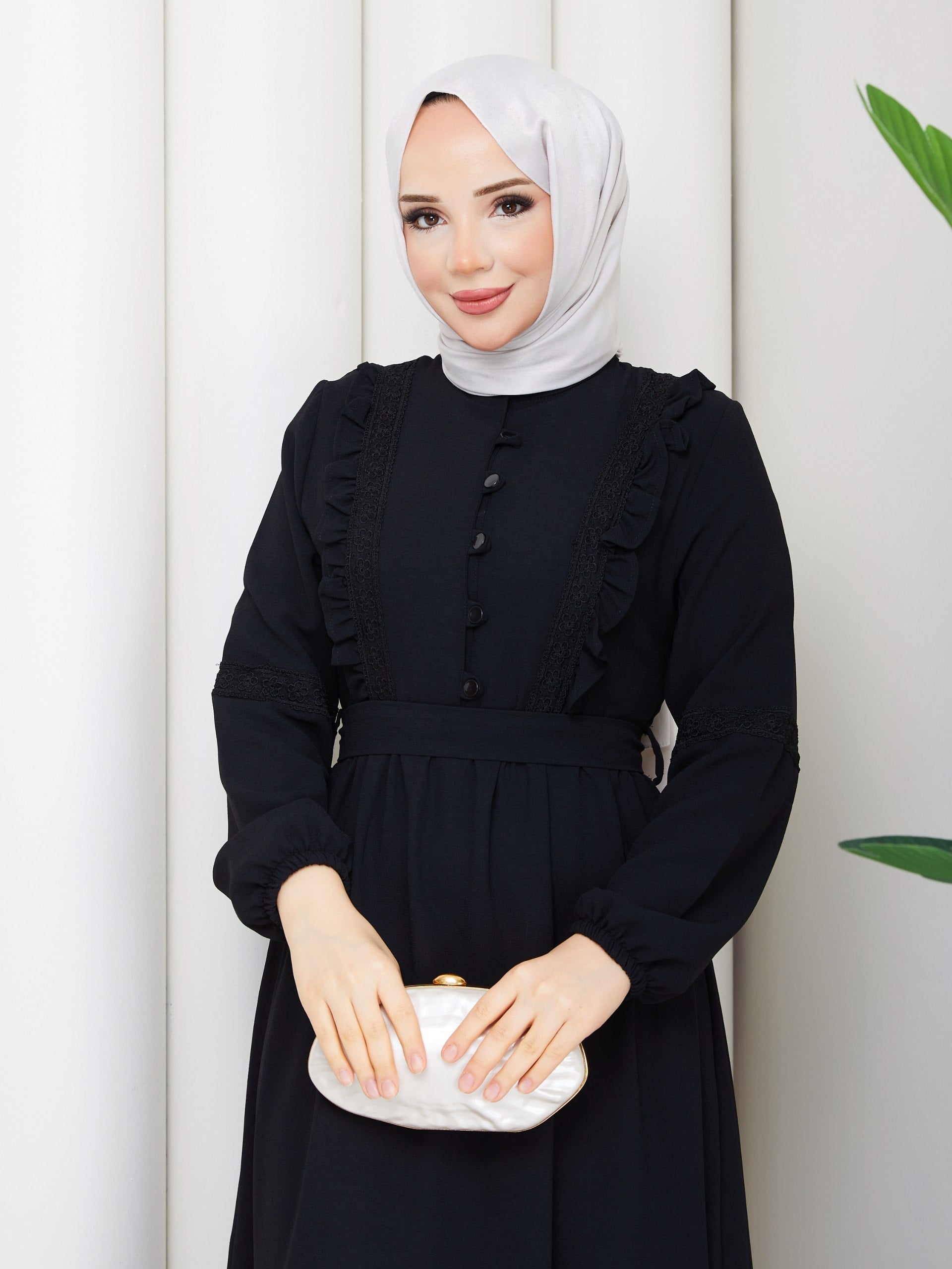 DAMLA ELBİSE SİYAH