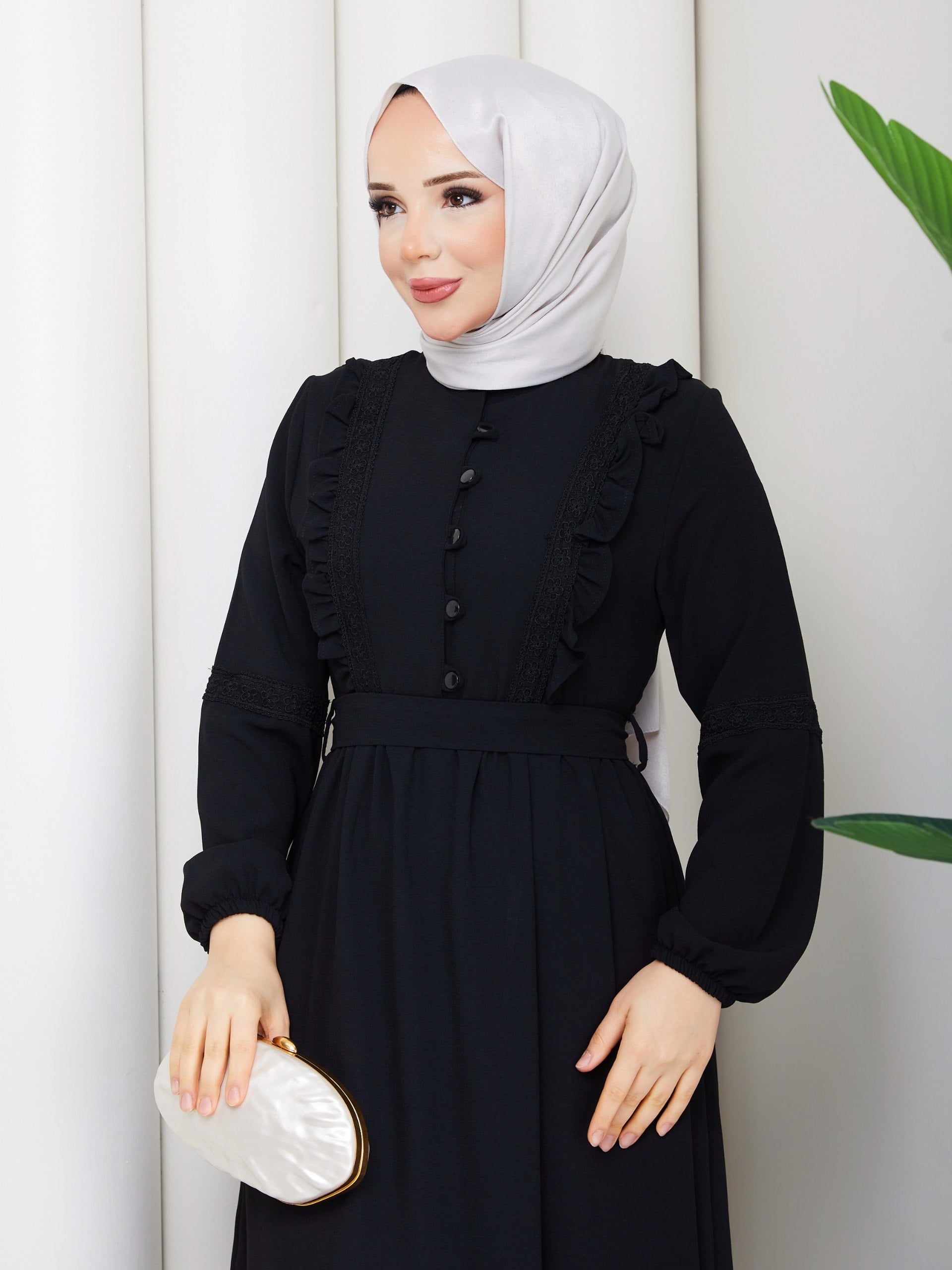 DAMLA ELBİSE SİYAH