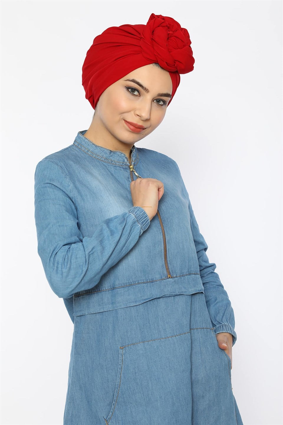 Fermuarlı Açık Kot ASM0027 Tunik