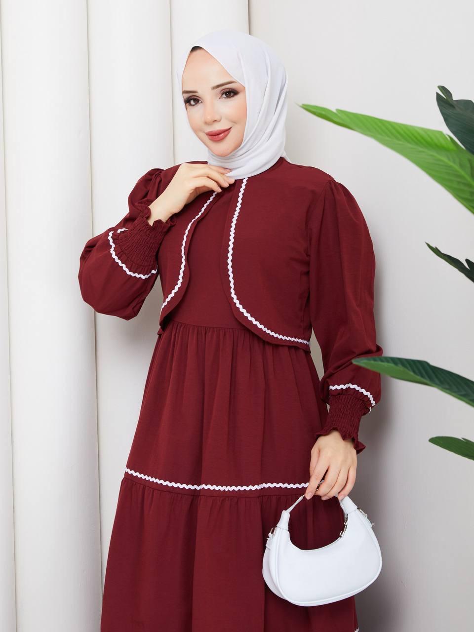 Jile ve Bolero Kombin 2295 Bordo