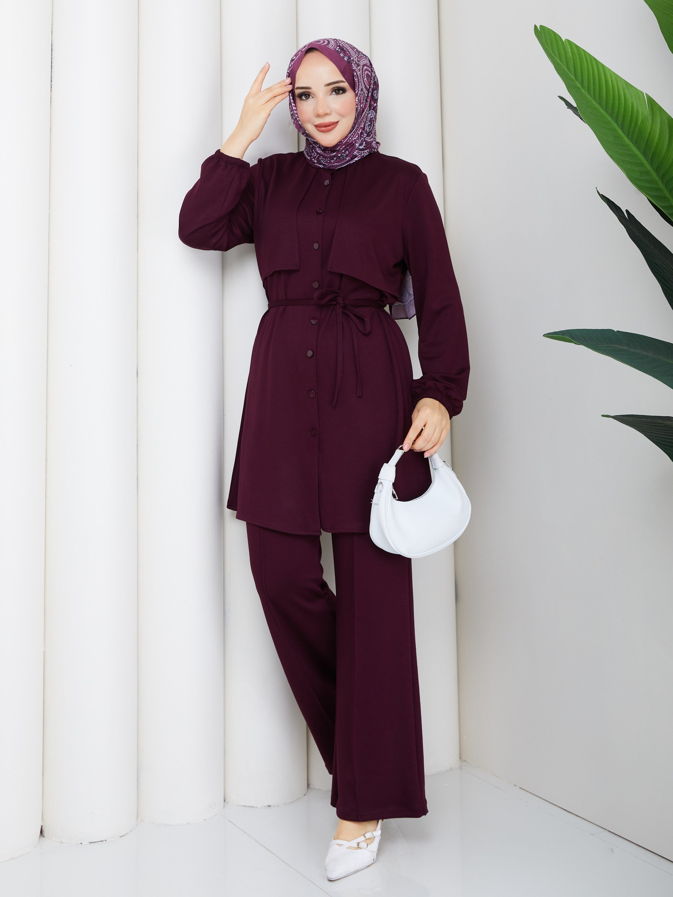 LOYŞO MODAL  İKİLİ TAKIM BORDO