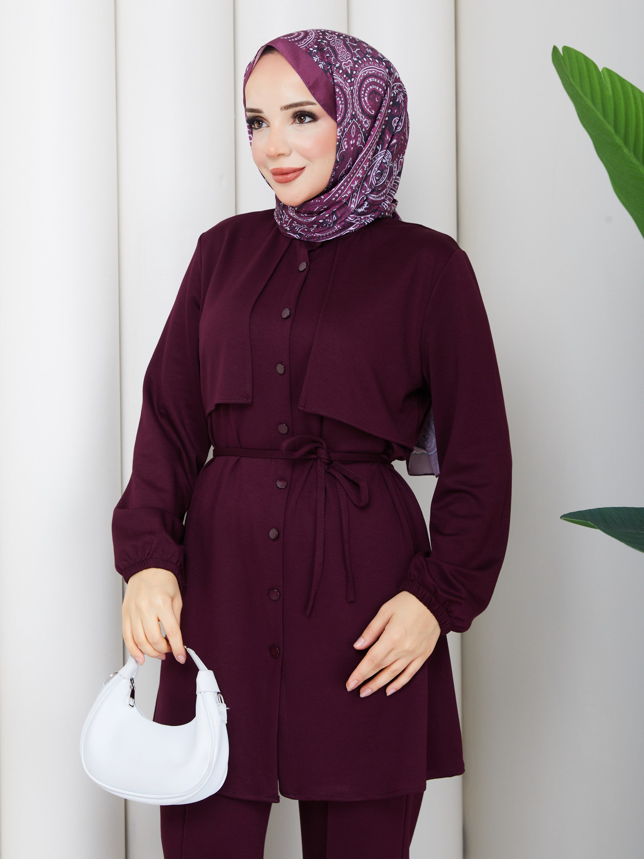 LOYŞO MODAL  İKİLİ TAKIM BORDO