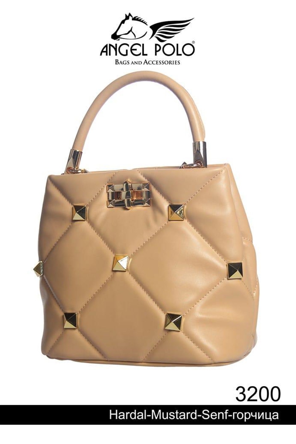 Orjinal Marka Kapitone Çanta 3200 Vizon