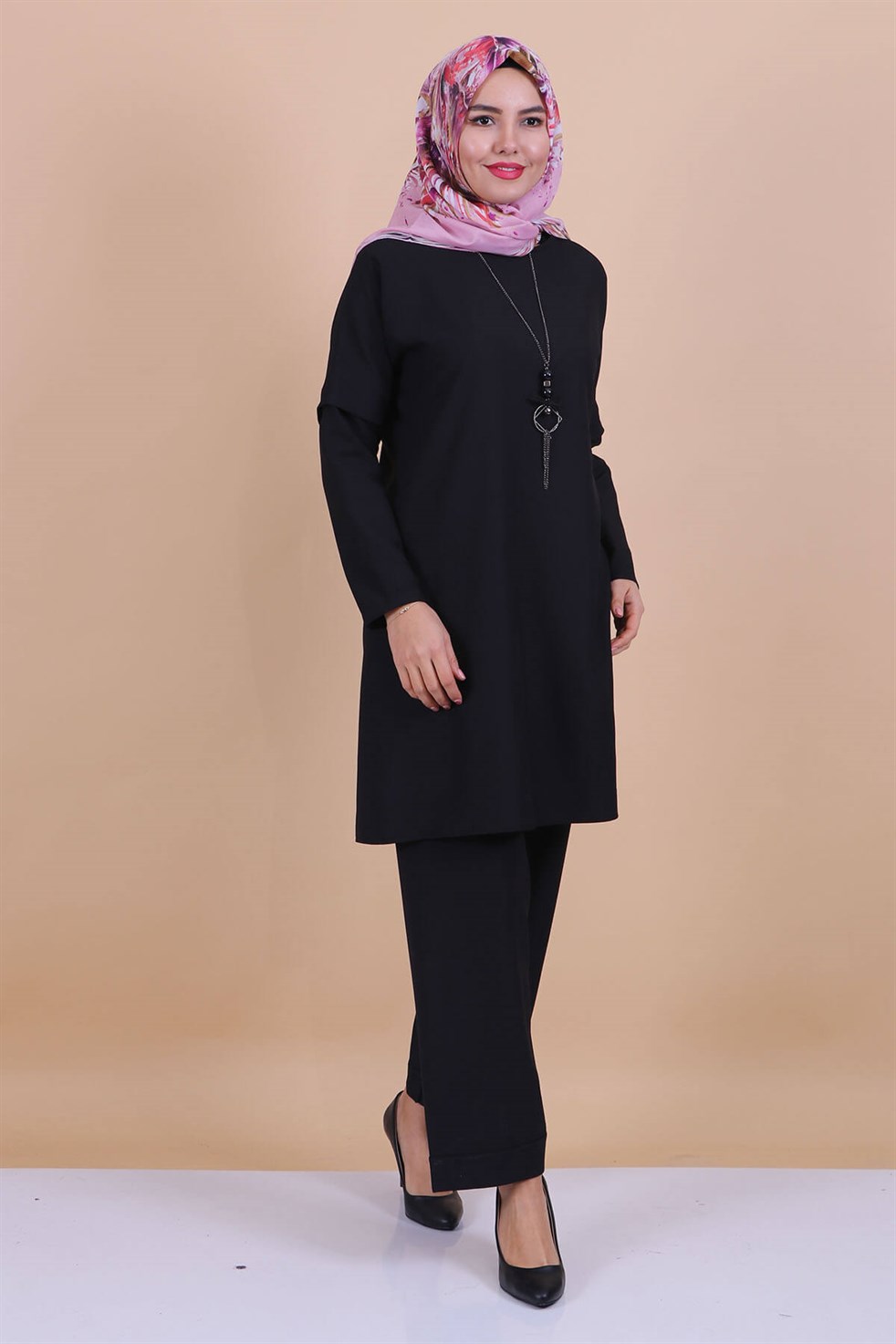 Pantolon Tunik Kombin Takımı Siyah