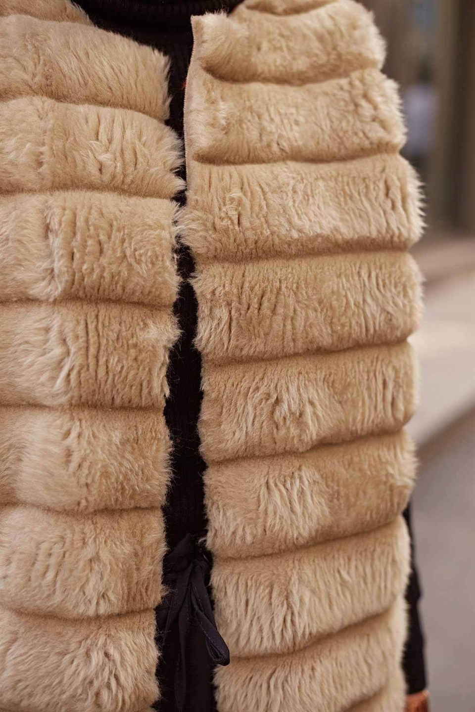 Peluş Yelek 2144 Camel