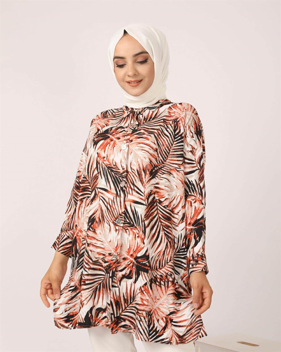 Rahat Kalıp Tunik TB008 Kiremit