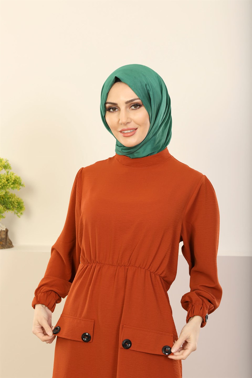 Tunik Pantolon 2´li Kombin 7070 Kiremit