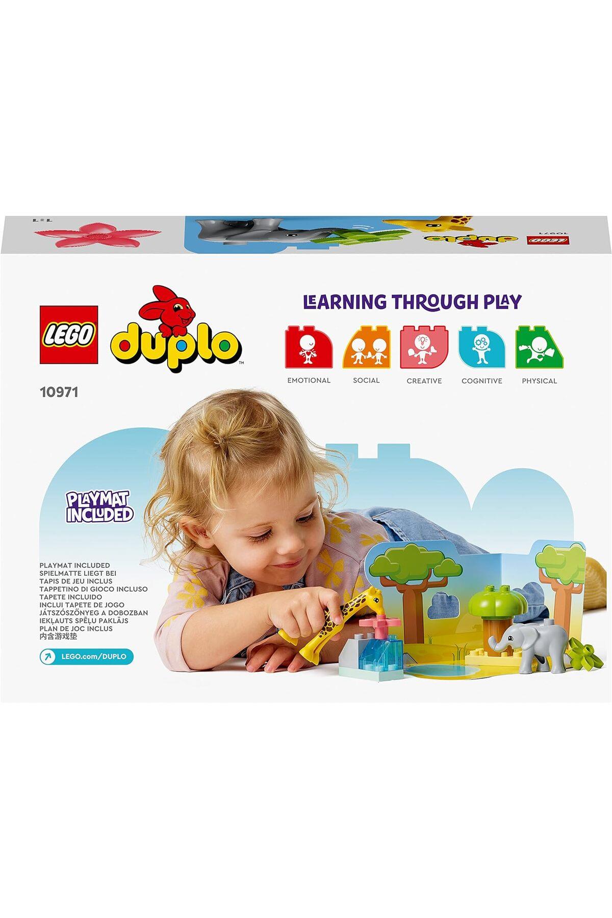 ® DUPLO® Vahşi Afrika Hayvanları 10971 - 2 Yaş ve Üzeri Çocuklar için Yapım Seti (10 Parça)