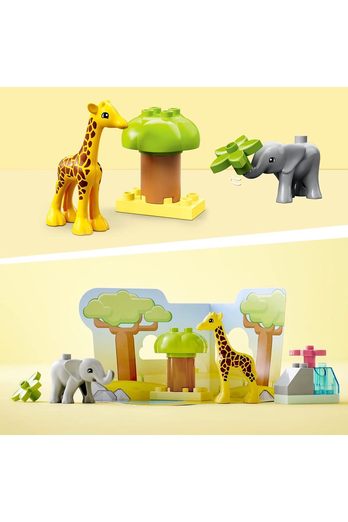 ® DUPLO® Vahşi Afrika Hayvanları 10971 - 2 Yaş ve Üzeri Çocuklar için Yapım Seti (10 Parça)