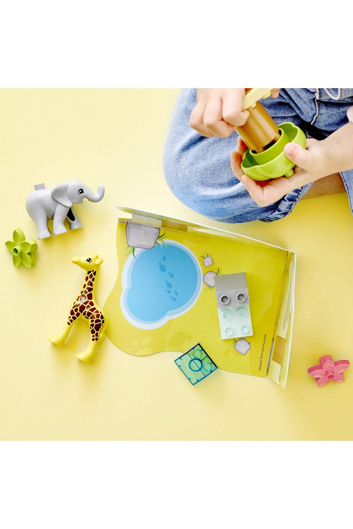 ® DUPLO® Vahşi Afrika Hayvanları 10971 - 2 Yaş ve Üzeri Çocuklar için Yapım Seti (10 Parça)