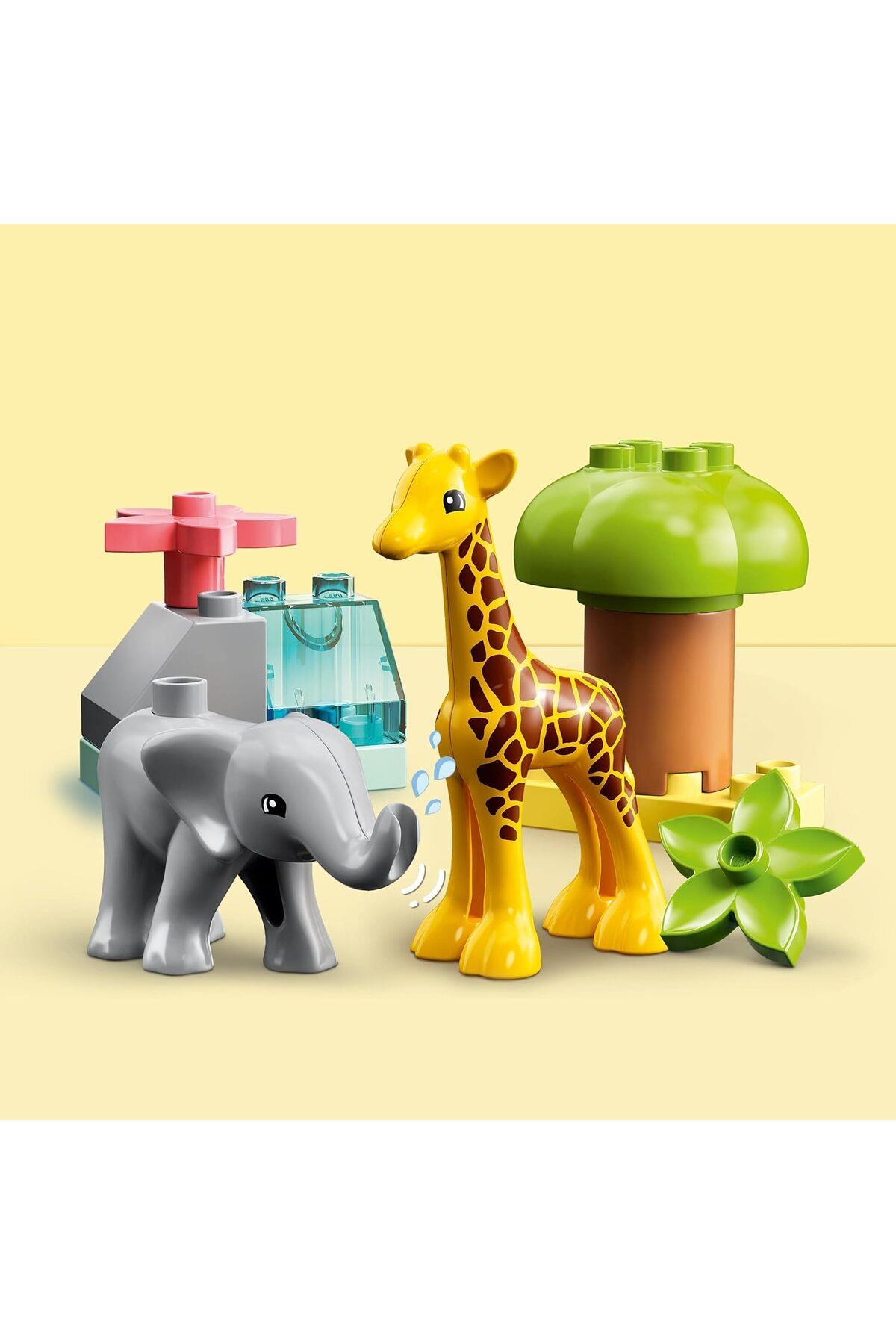 ® DUPLO® Vahşi Afrika Hayvanları 10971 - 2 Yaş ve Üzeri Çocuklar için Yapım Seti (10 Parça)