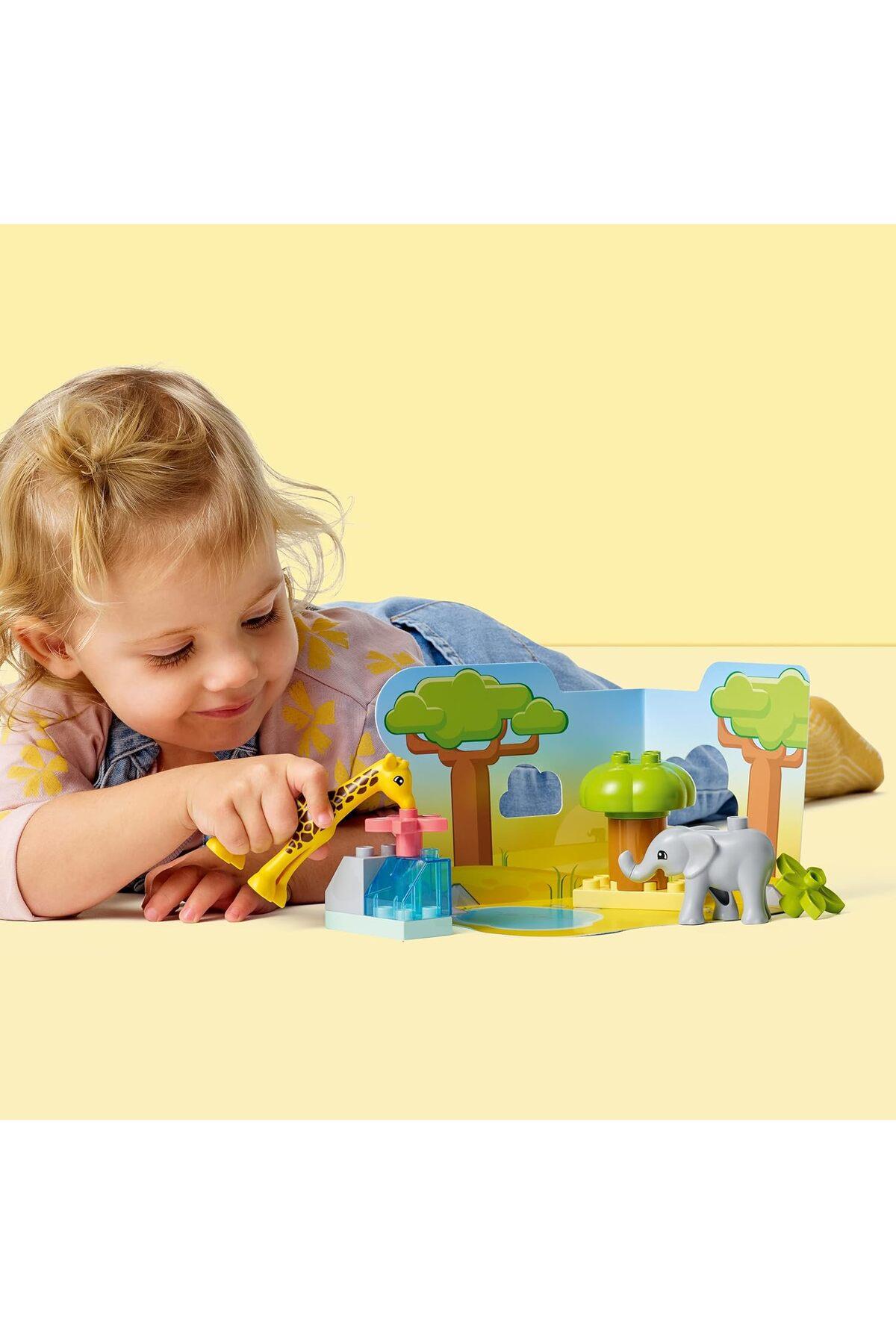 ® DUPLO® Vahşi Afrika Hayvanları 10971 - 2 Yaş ve Üzeri Çocuklar için Yapım Seti (10 Parça)