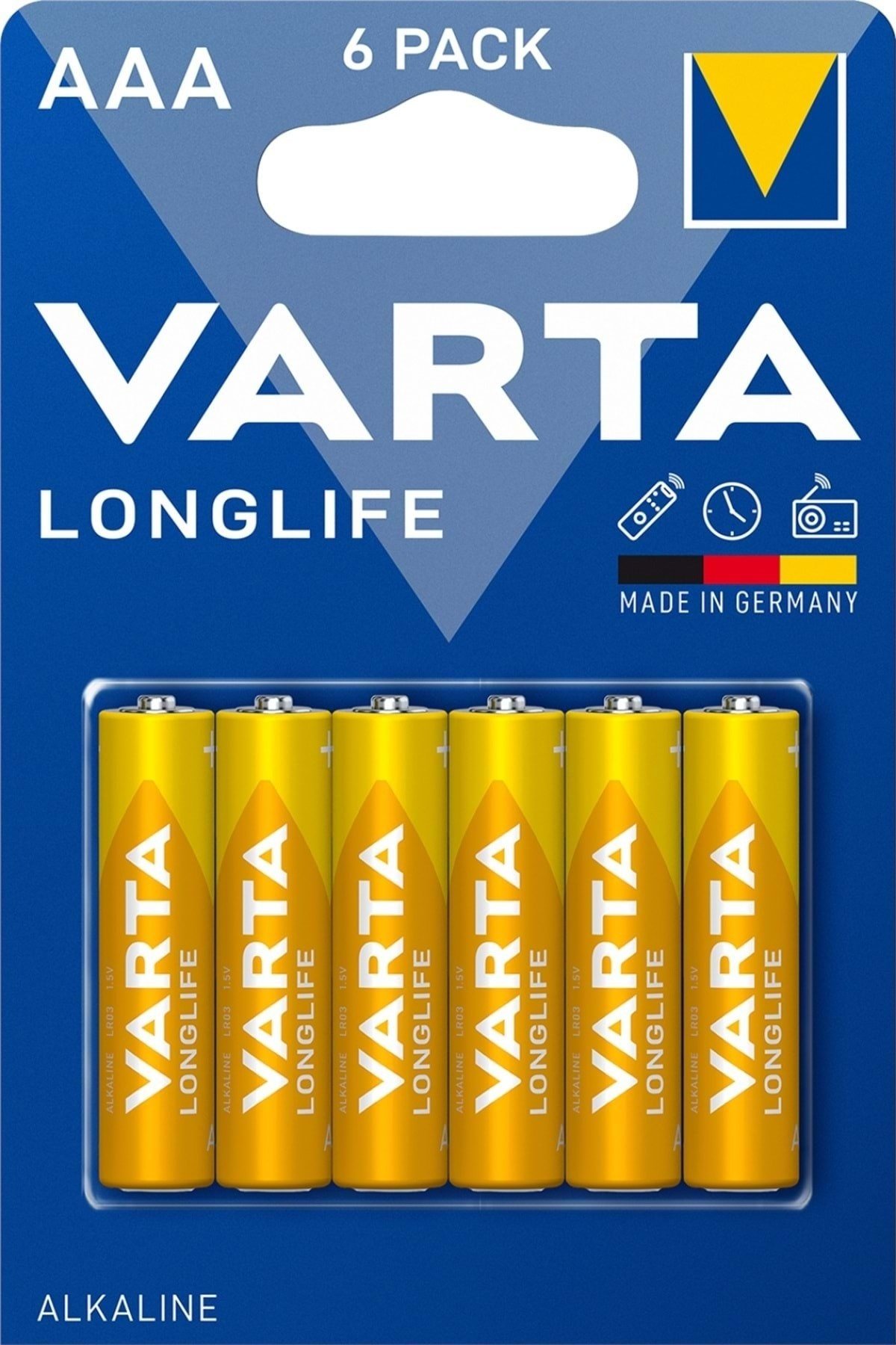 Longlife Alkaline Ince Pil 6'lı Aaa