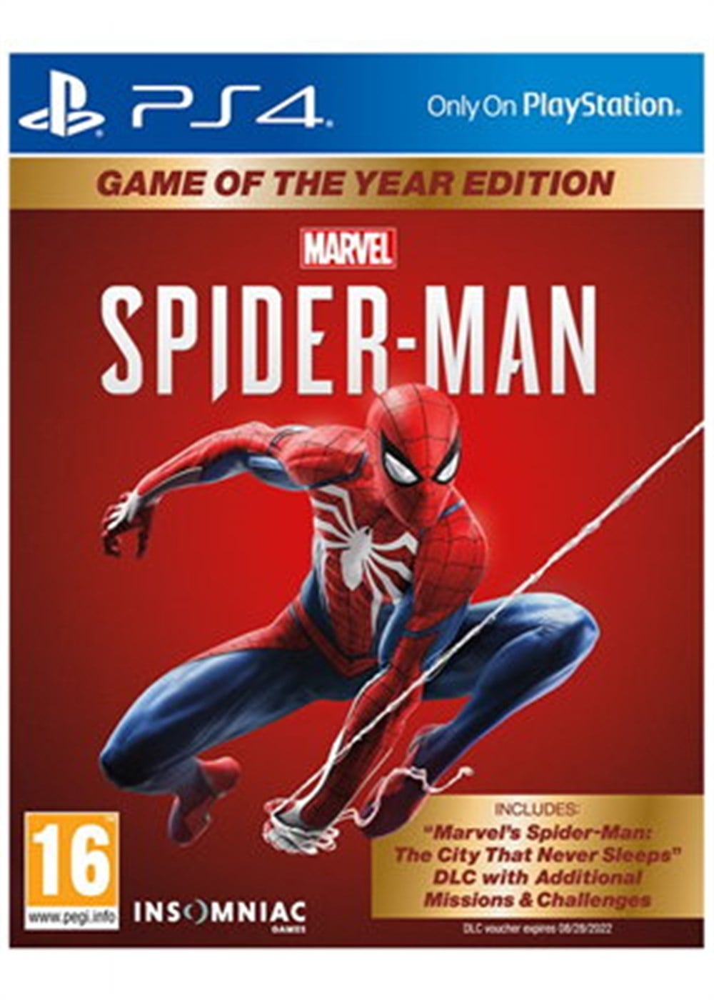 MARVEL SPIDERMAN GAME OF THE YEAR GOTY  PS4 