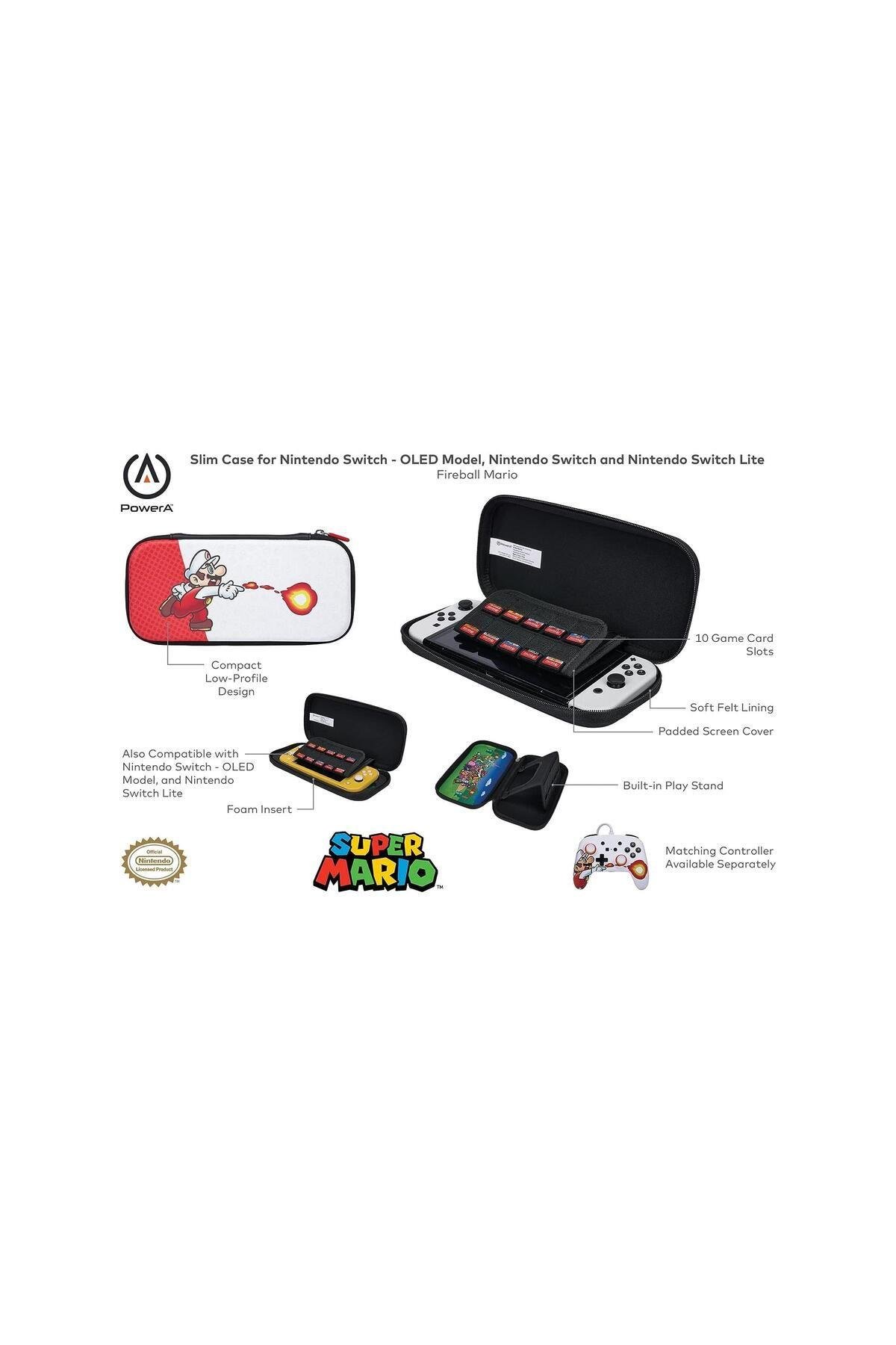 Nintendo Switch Slim Case Taşıma Çantası Lisanslı Fireball Edition