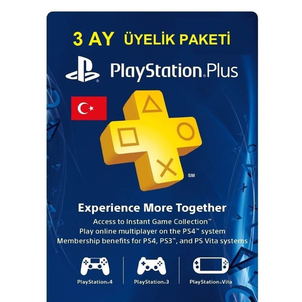 Sony PlayStation Plus 3 Aylik Üyelik