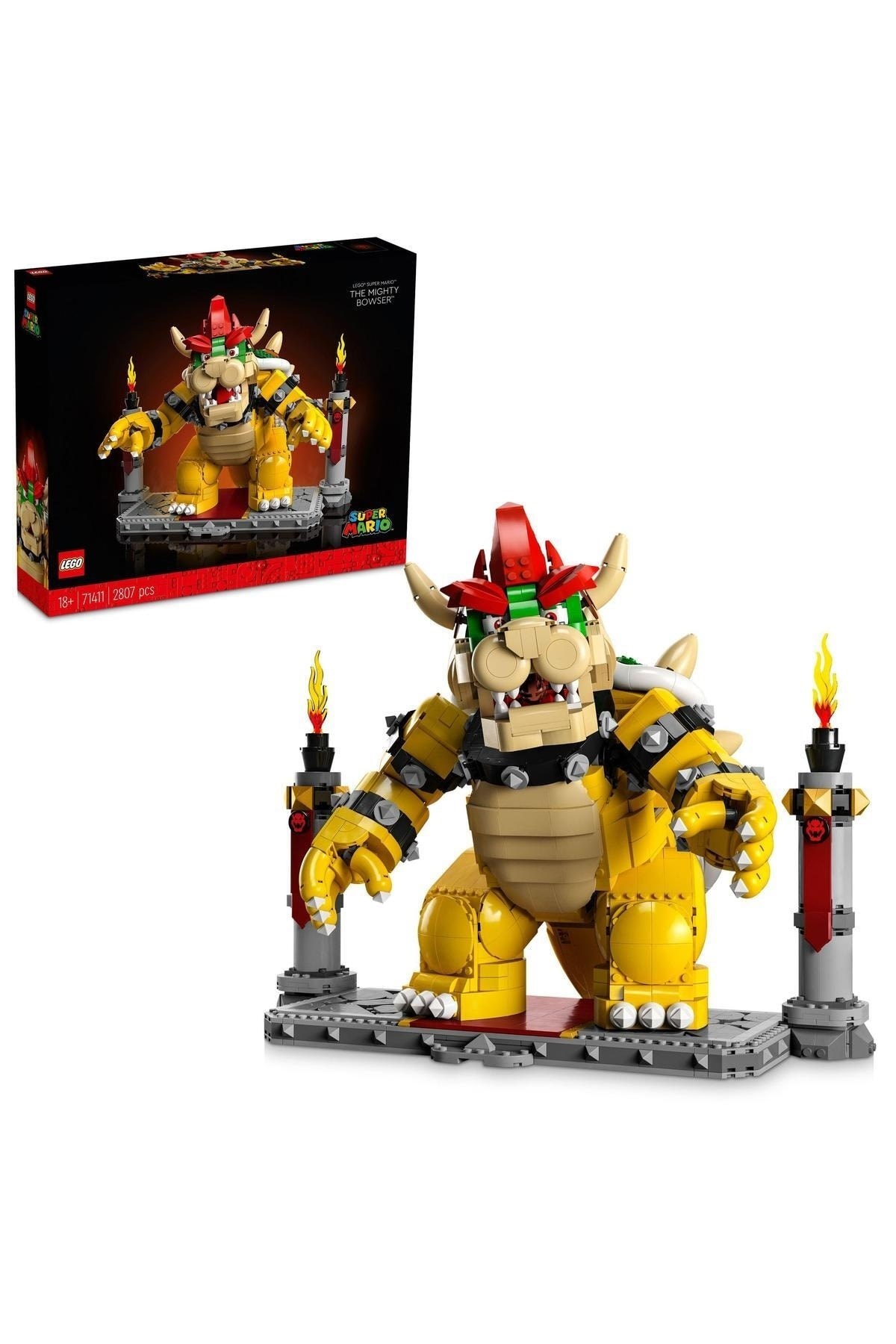Super Mario Mighty Bowser 71411 - Yetişkin Hayranlar için Koleksiyonluk Yapım Seti (2807 Parça)