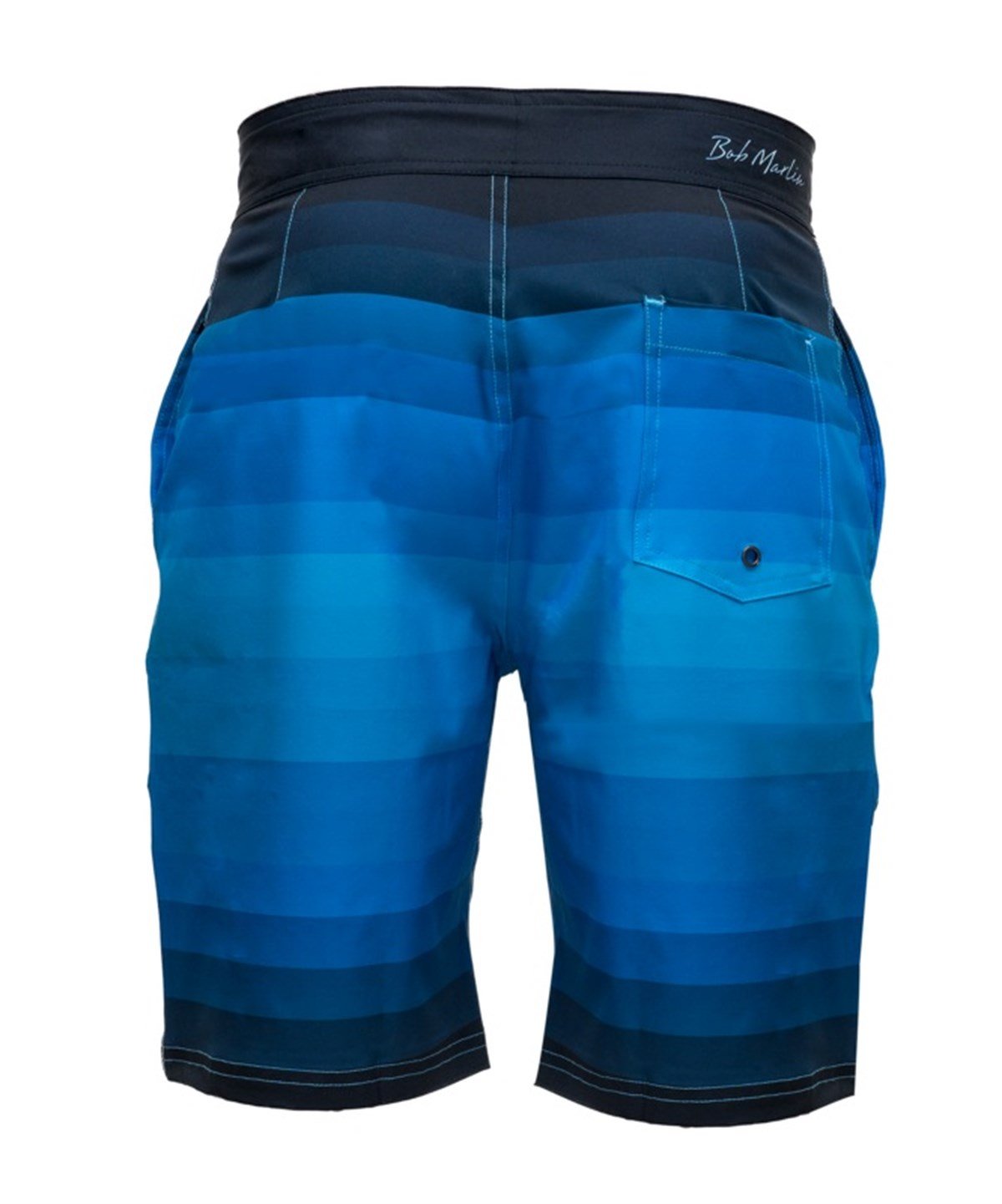 Bob Marlin Board Short Blue Stripey