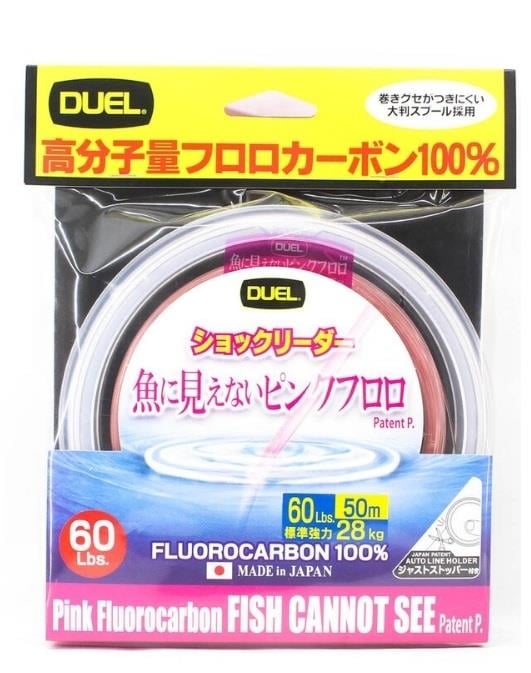 DUEL CANNOT SEE MIS. FLUORO CARBON 30LB 50mt PINK