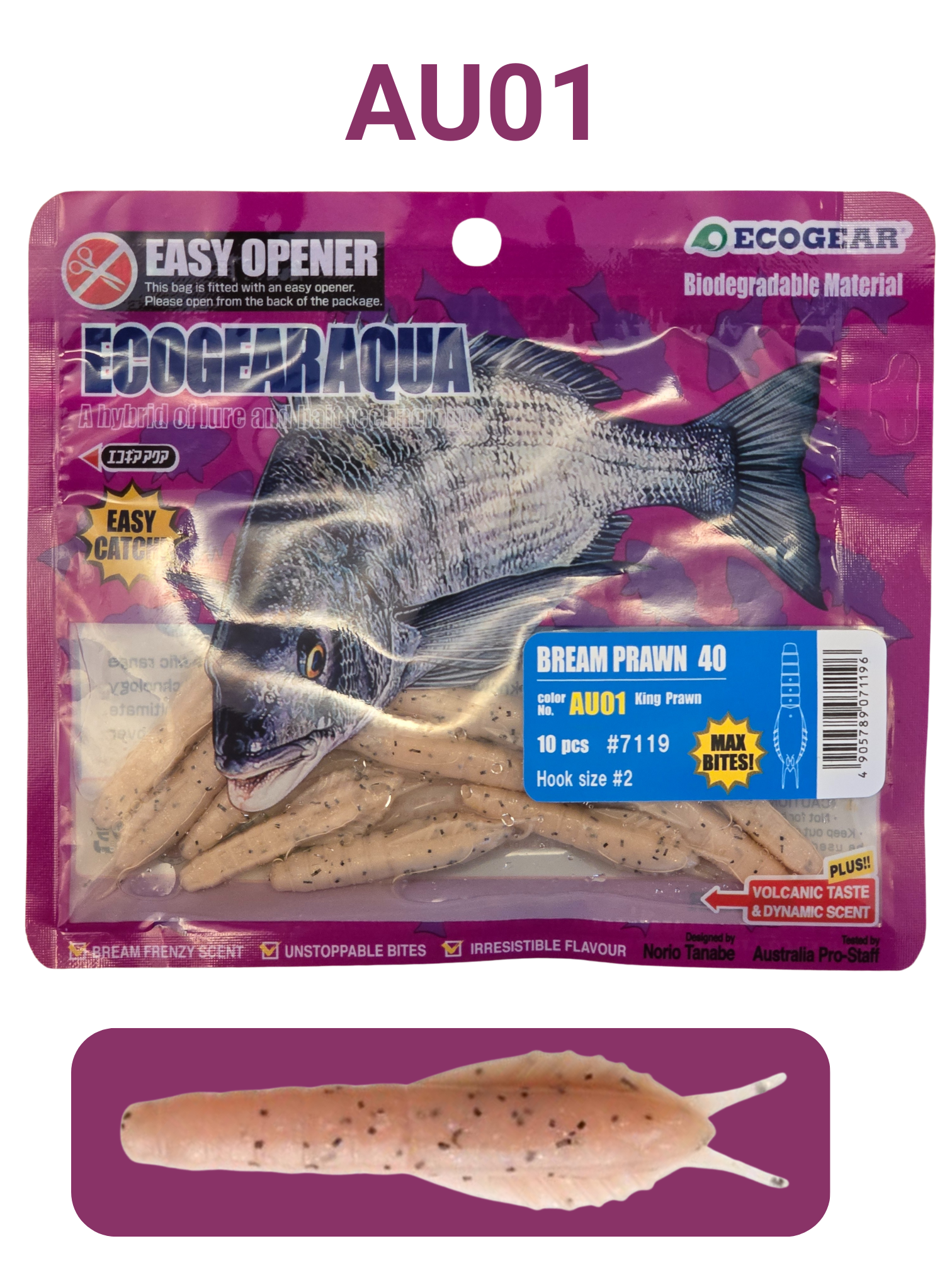 ECOGEAR Aqua Bream Prawn AU01