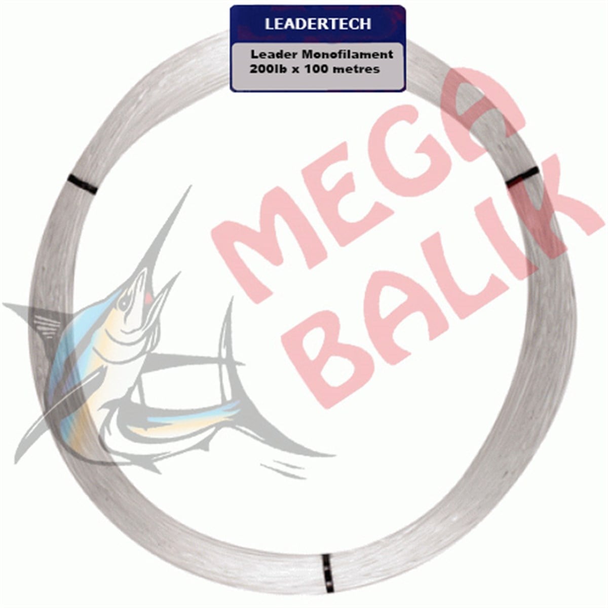 LEADERTECH Leader Monofilament, 200Ib x 100 metre