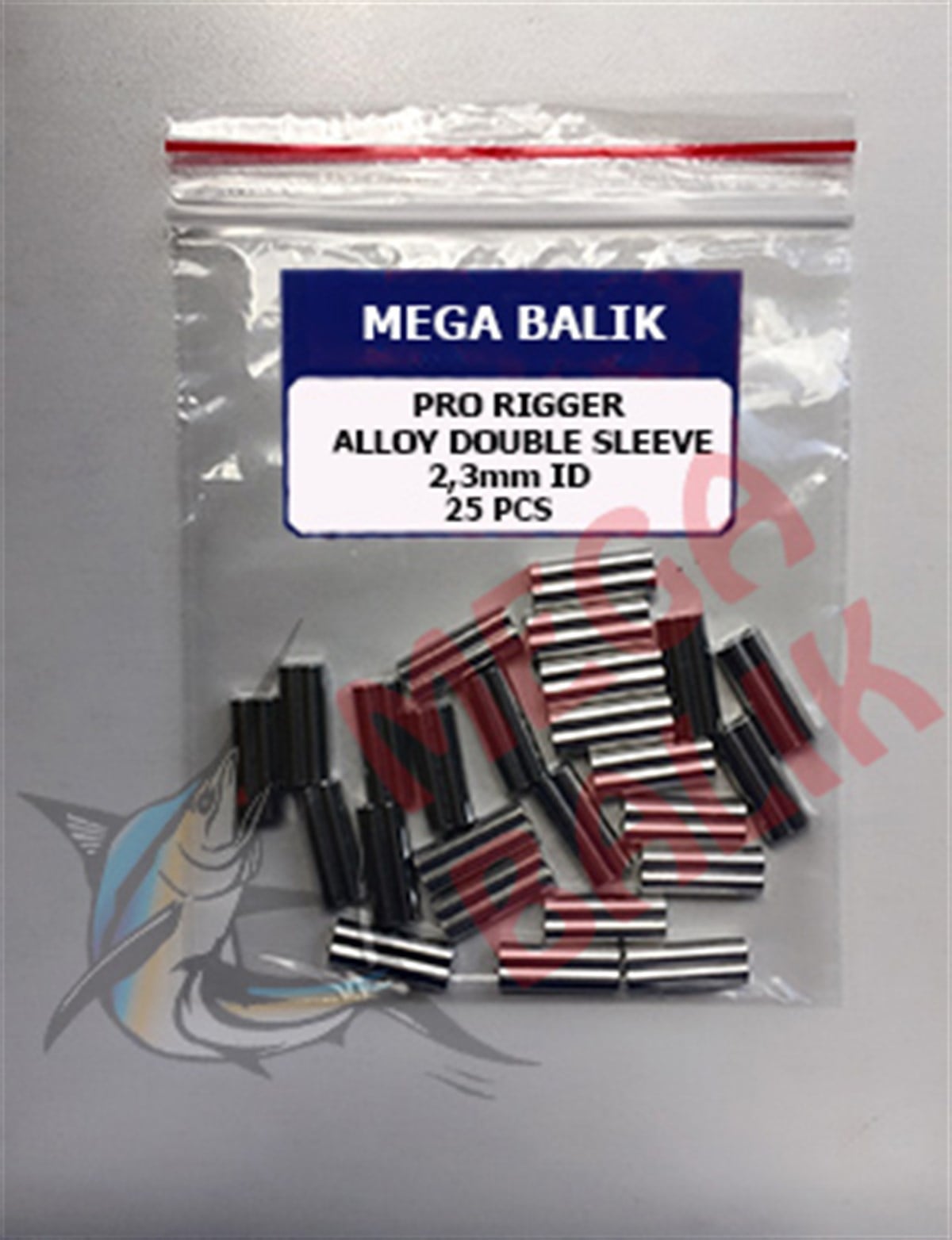 MEGA HD Aluminium Double Sleeve, 2,3 mm (25 piece)