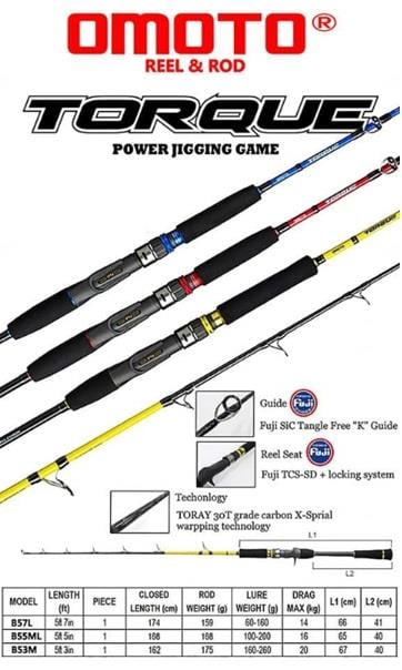 OMOTO MONSTER TORQUE MT-B551ML CASTING 100-200gr