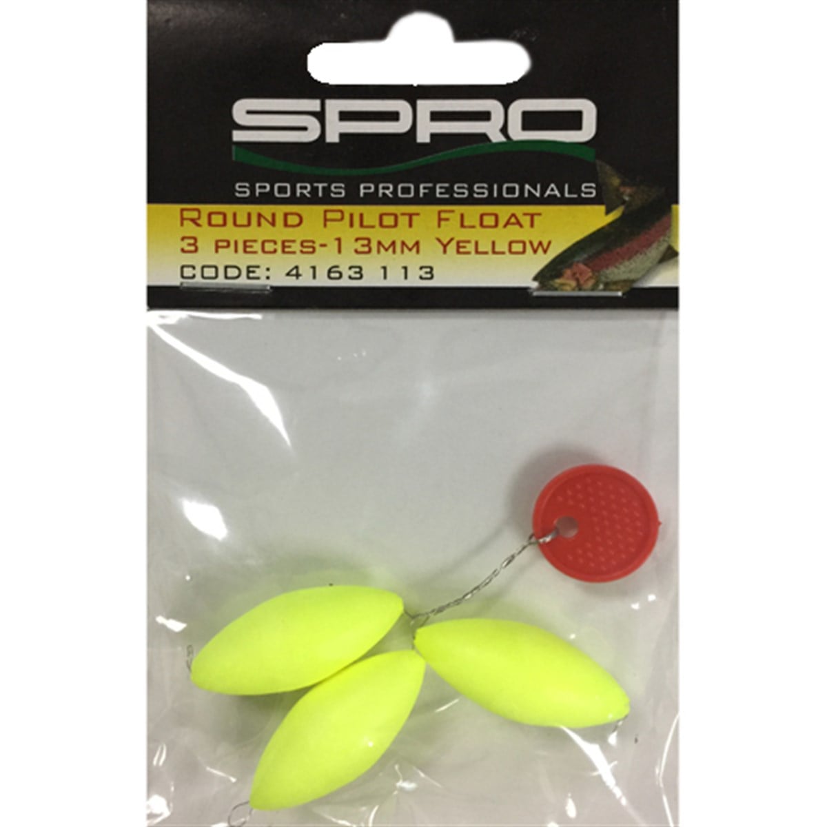 SPRO Trout Oval Pilotfloats Y 13mm 3p/OPP