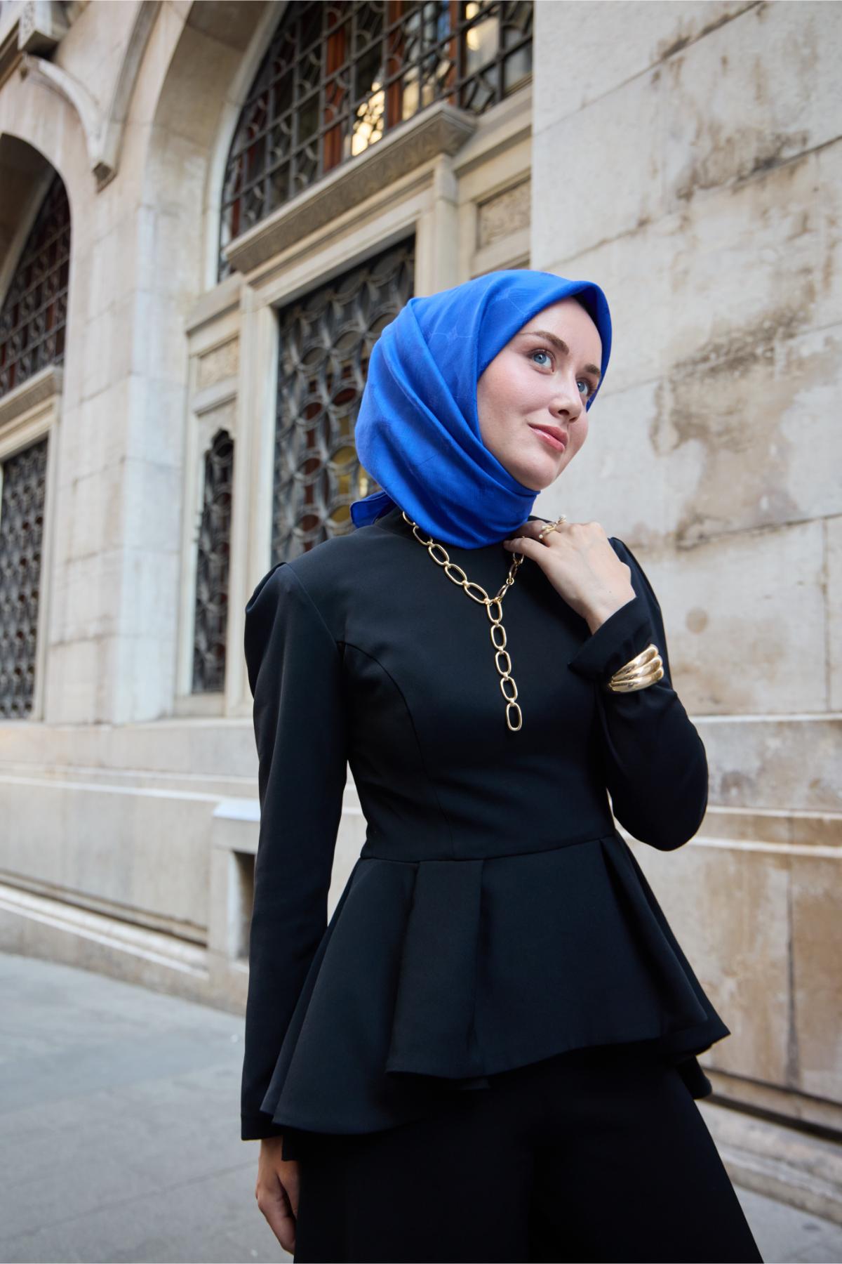 Silk Home EşarpMonogram Pamuk İpek Eşarp 130001-06