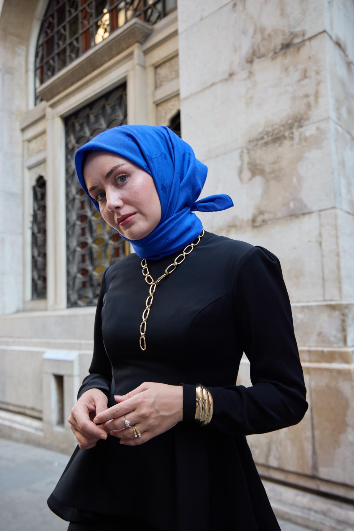 Silk Home EşarpMonogram Pamuk İpek Eşarp 130001-06