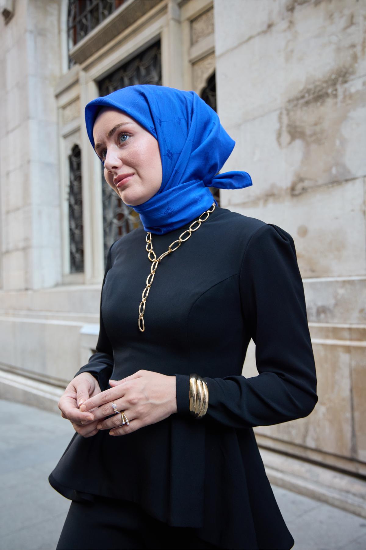 Silk Home EşarpMonogram Pamuk İpek Eşarp 130001-06