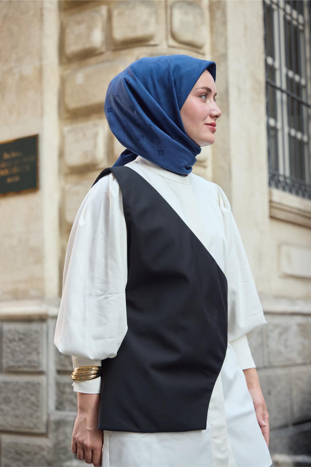 Silk Home EşarpMonogram Pamuk İpek Eşarp 130001-08