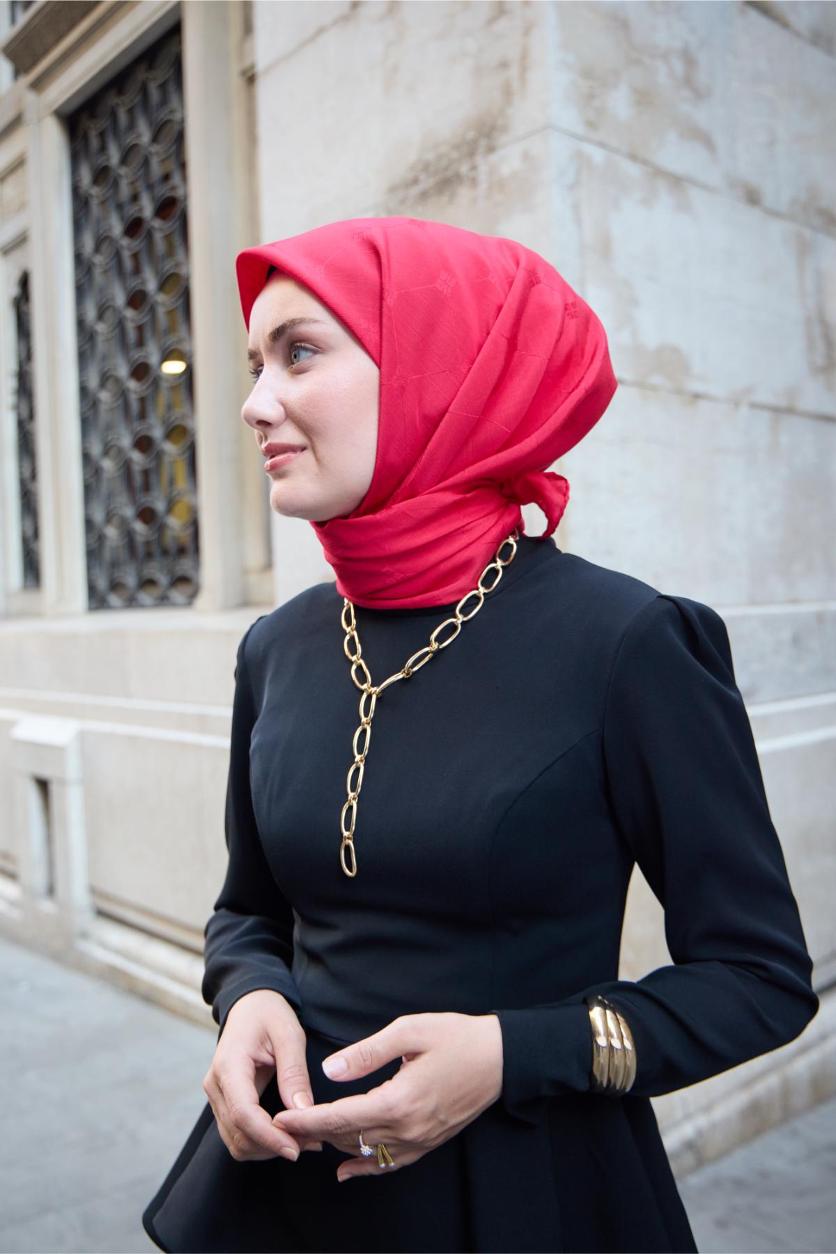 Silk Home EşarpMonogram Pamuk İpek Eşarp 130001-09