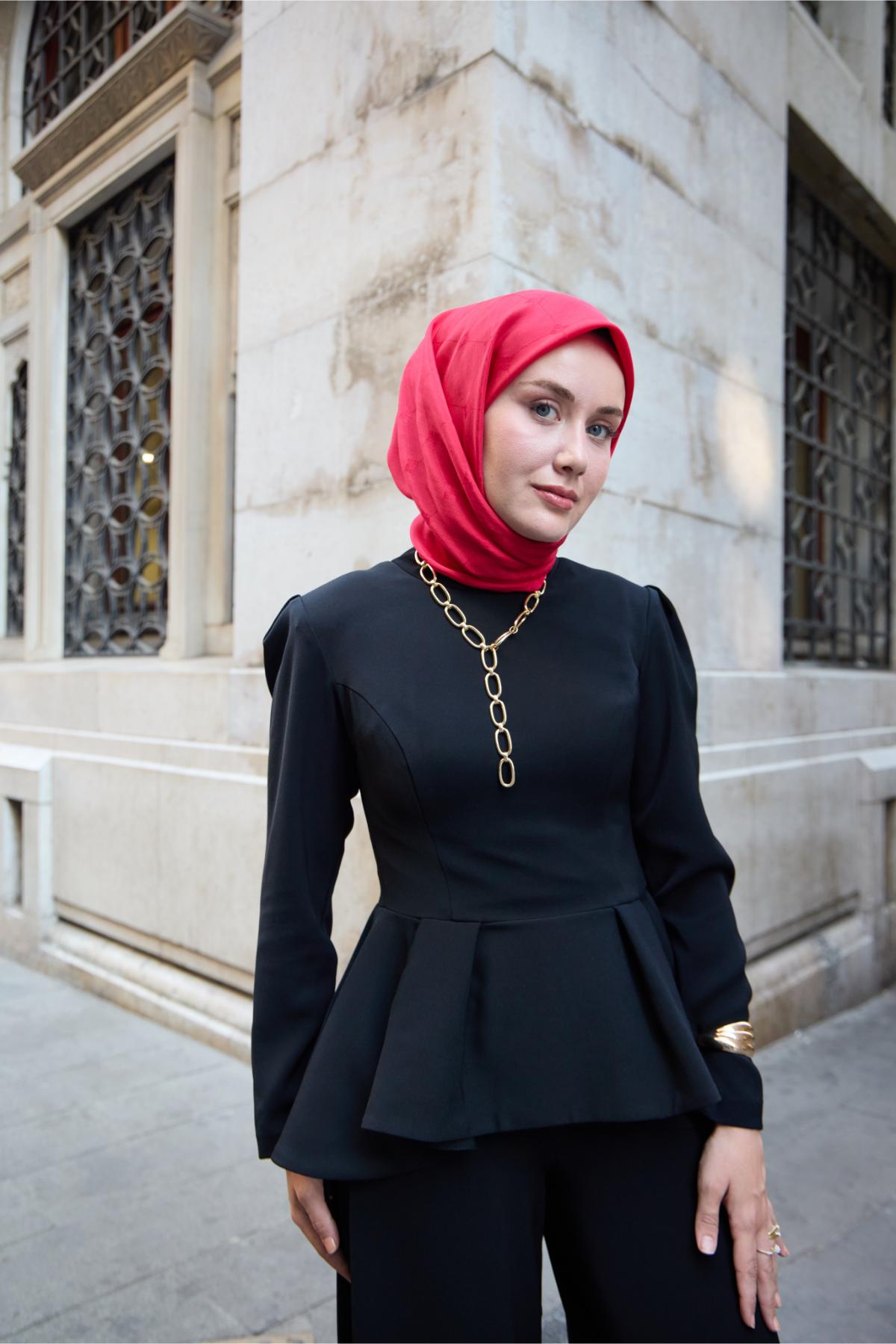 Silk Home EşarpMonogram Pamuk İpek Eşarp 130001-09