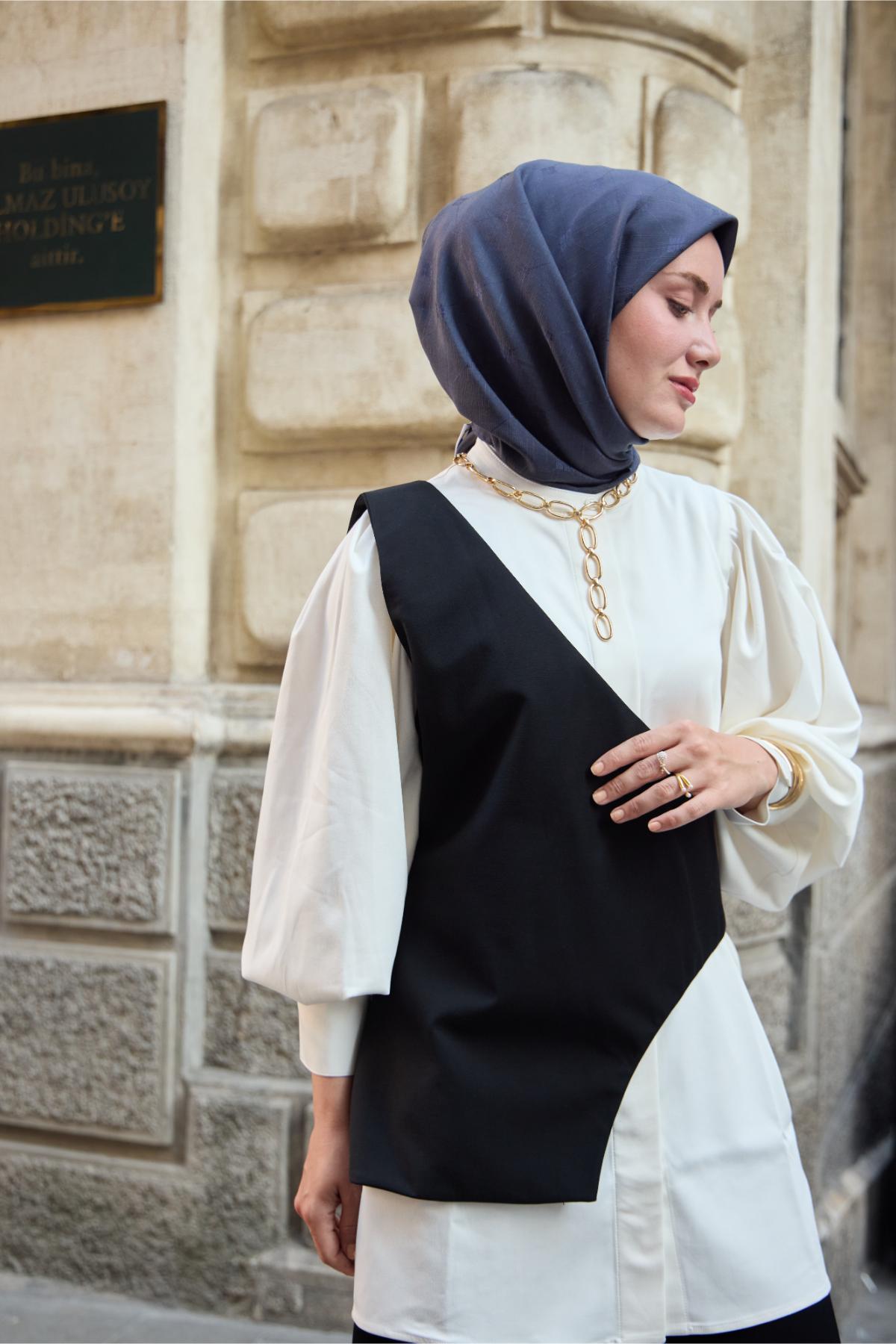 Silk Home EşarpMonogram Pamuk İpek Eşarp 130001-18