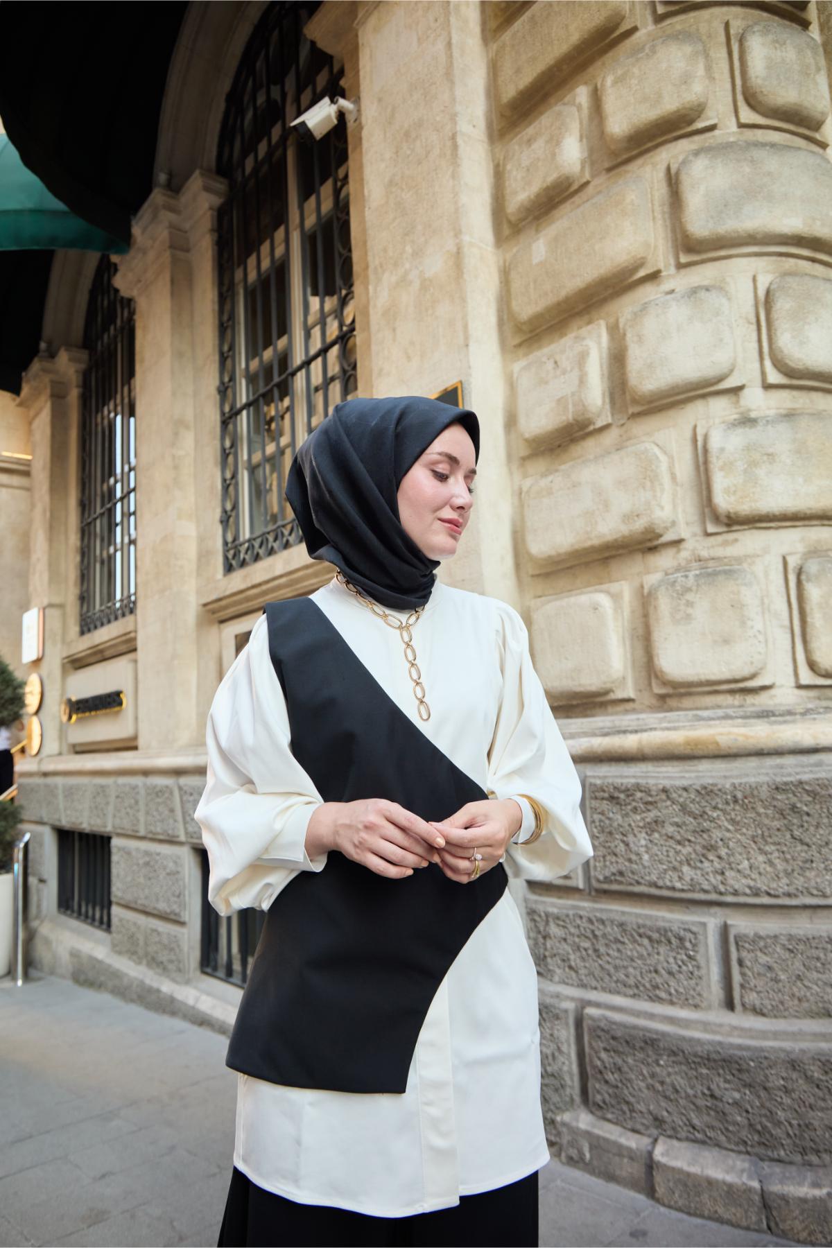 Silk Home EşarpMonogram Pamuk İpek Eşarp 130001-19