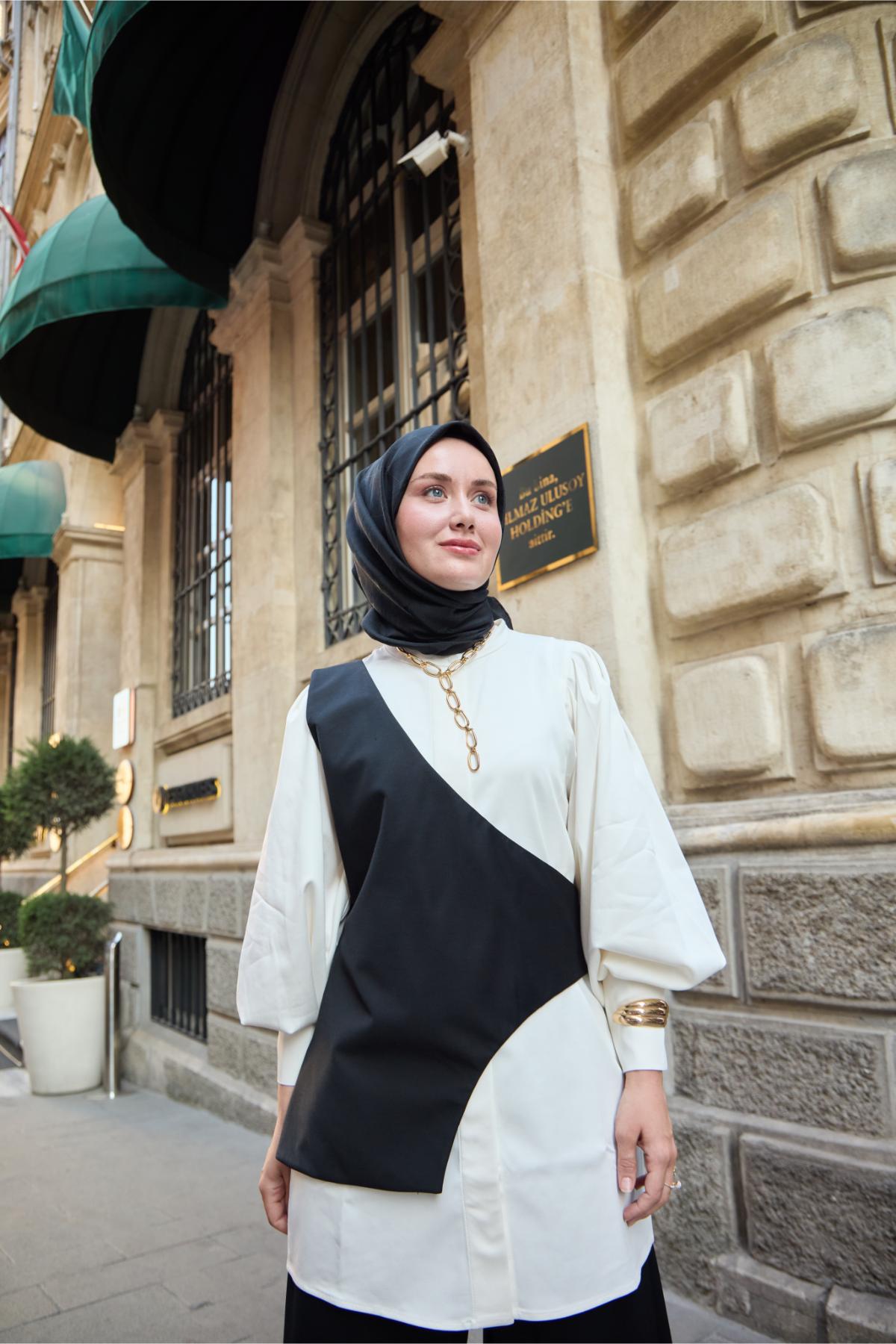 Silk Home EşarpMonogram Pamuk İpek Eşarp 130001-19