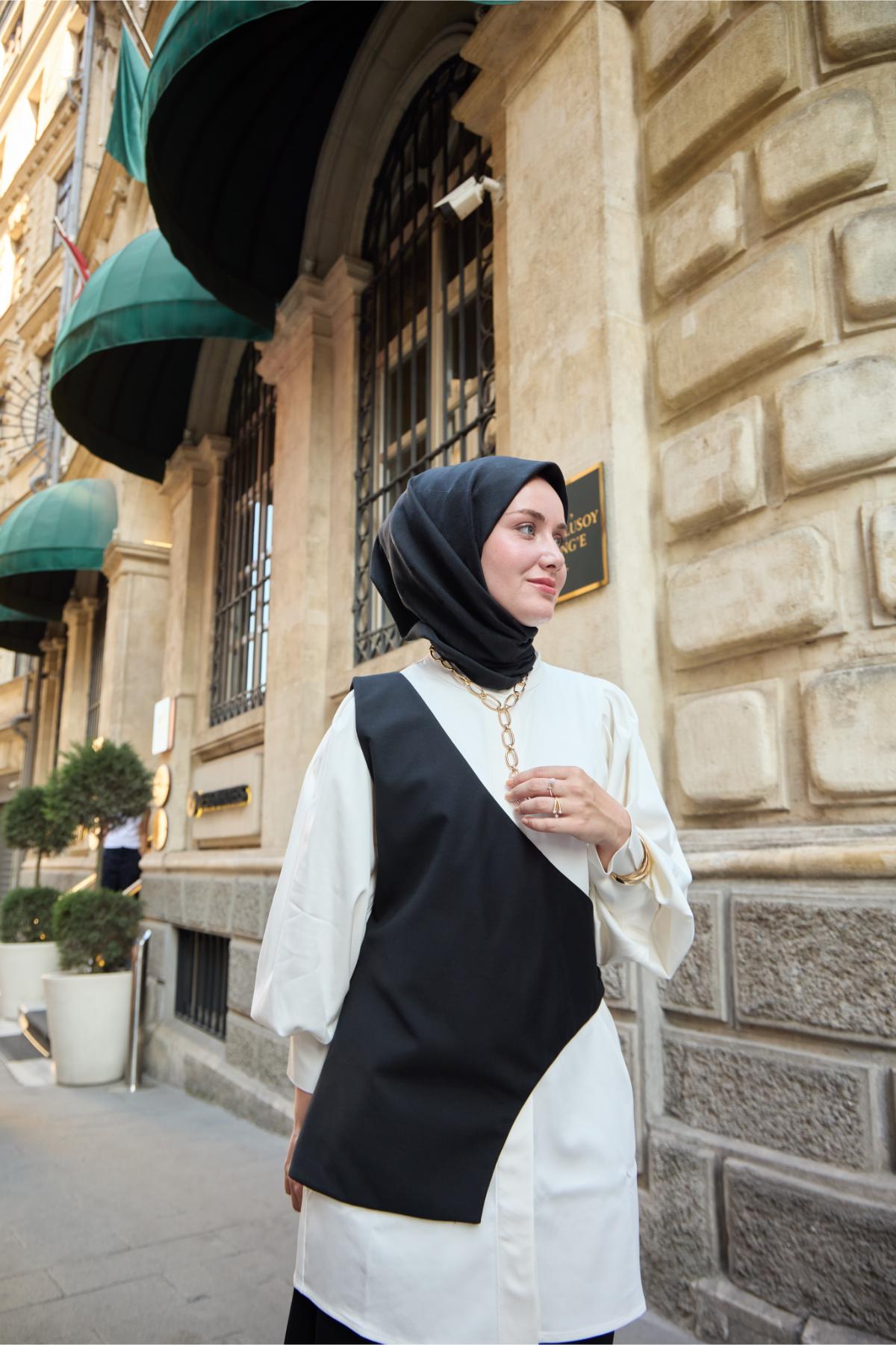 Silk Home EşarpMonogram Pamuk İpek Eşarp 130001-19