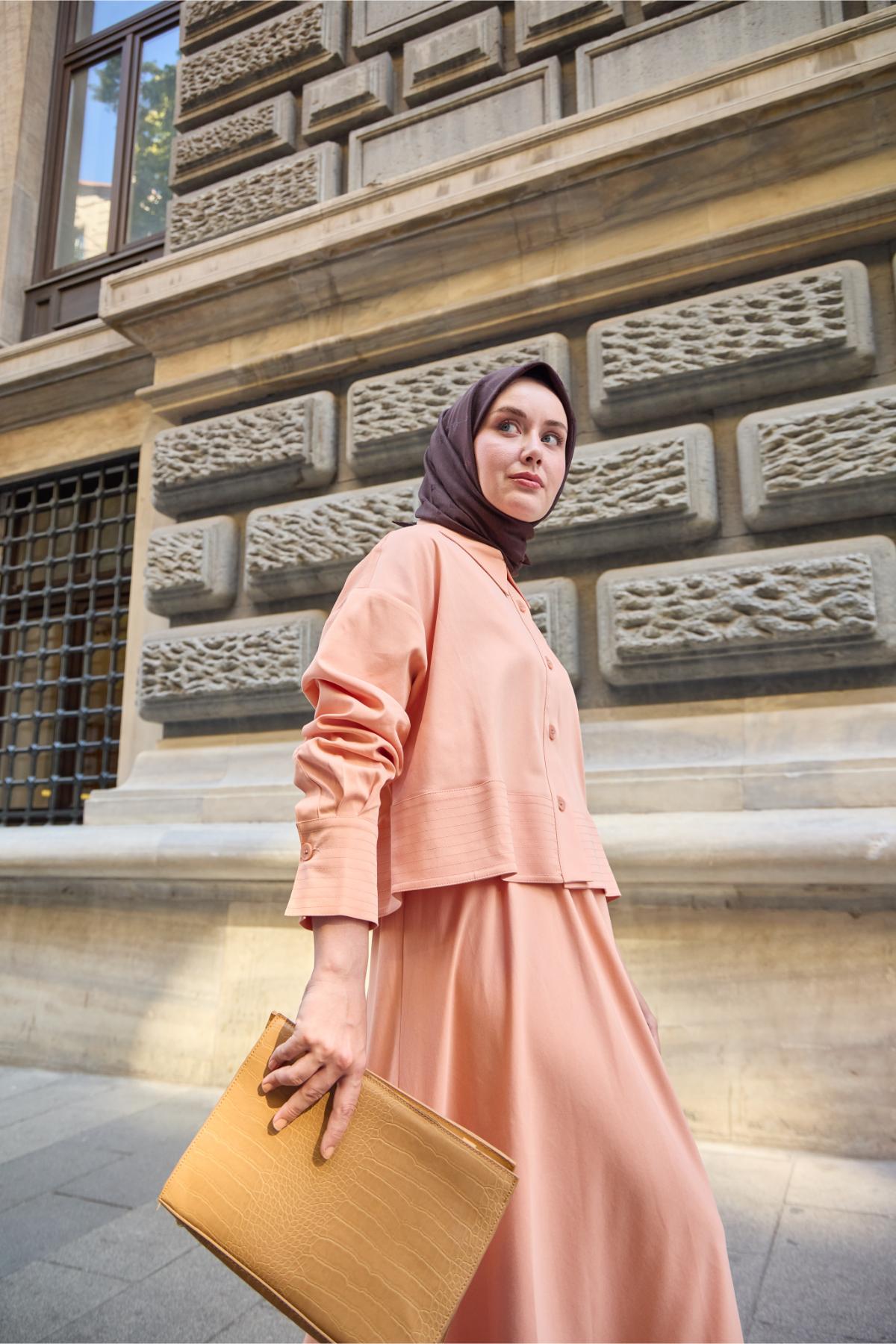 Silk Home EşarpMonogram Pamuk İpek Eşarp 130001-20