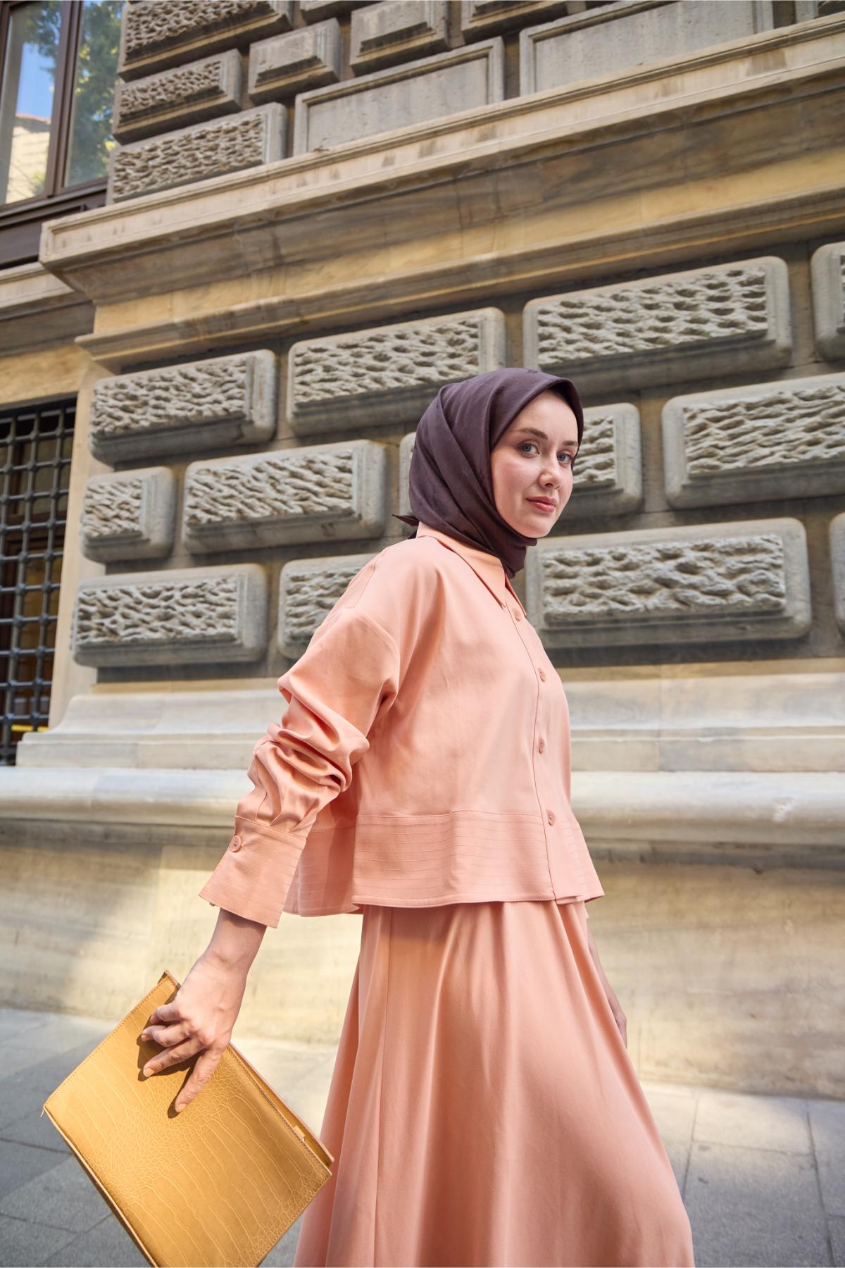 Silk Home EşarpMonogram Pamuk İpek Eşarp 130001-20