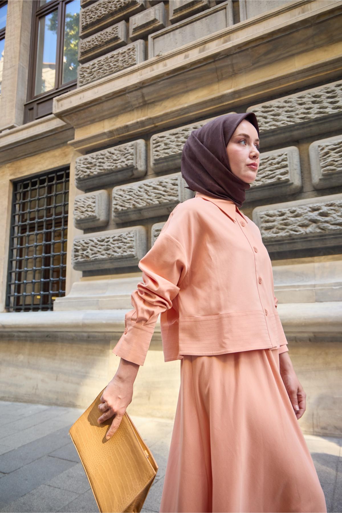 Silk Home EşarpMonogram Pamuk İpek Eşarp 130001-20