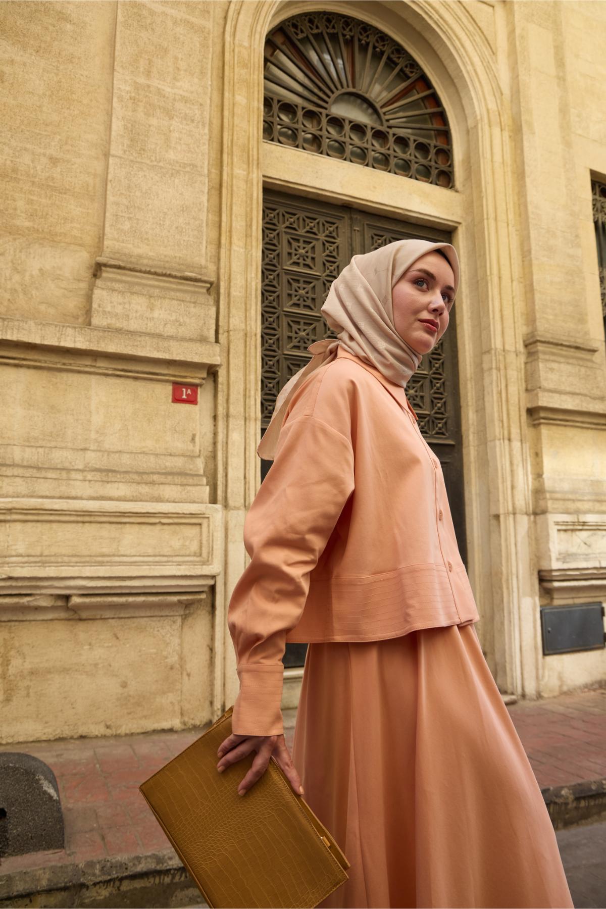 Silk Home EşarpMonogram Pamuk İpek Eşarp 130001-21